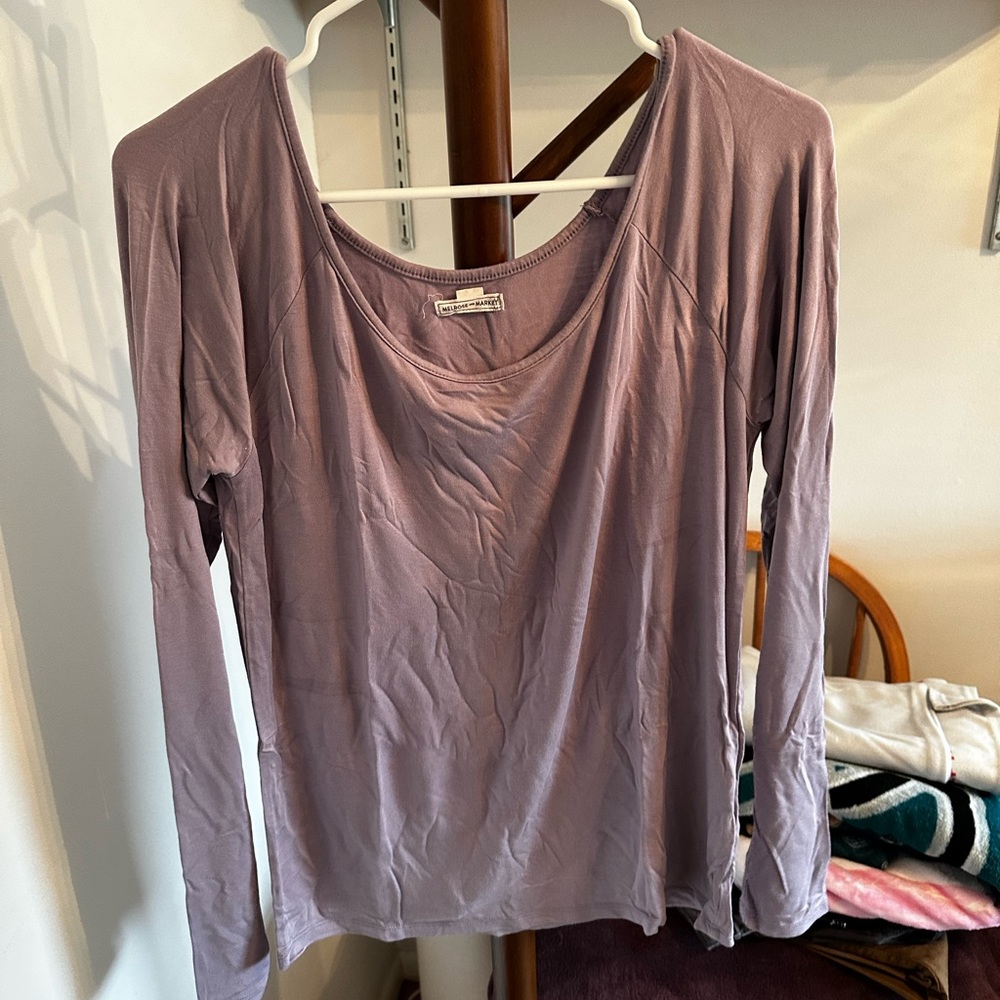 Lilac long sleeve shirt
